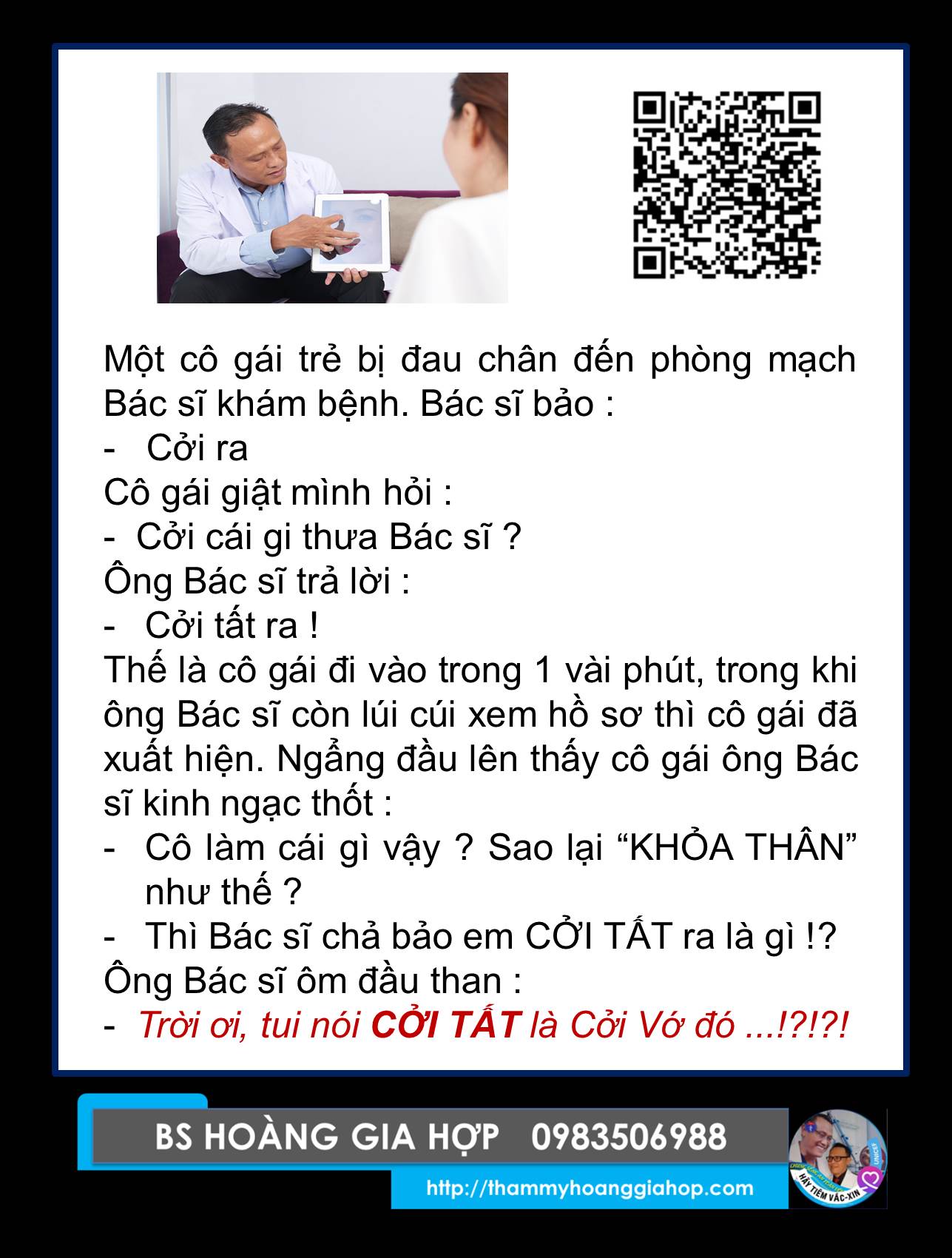 ÔNG BÁC SĨ và CÔ GÁI TRẺ