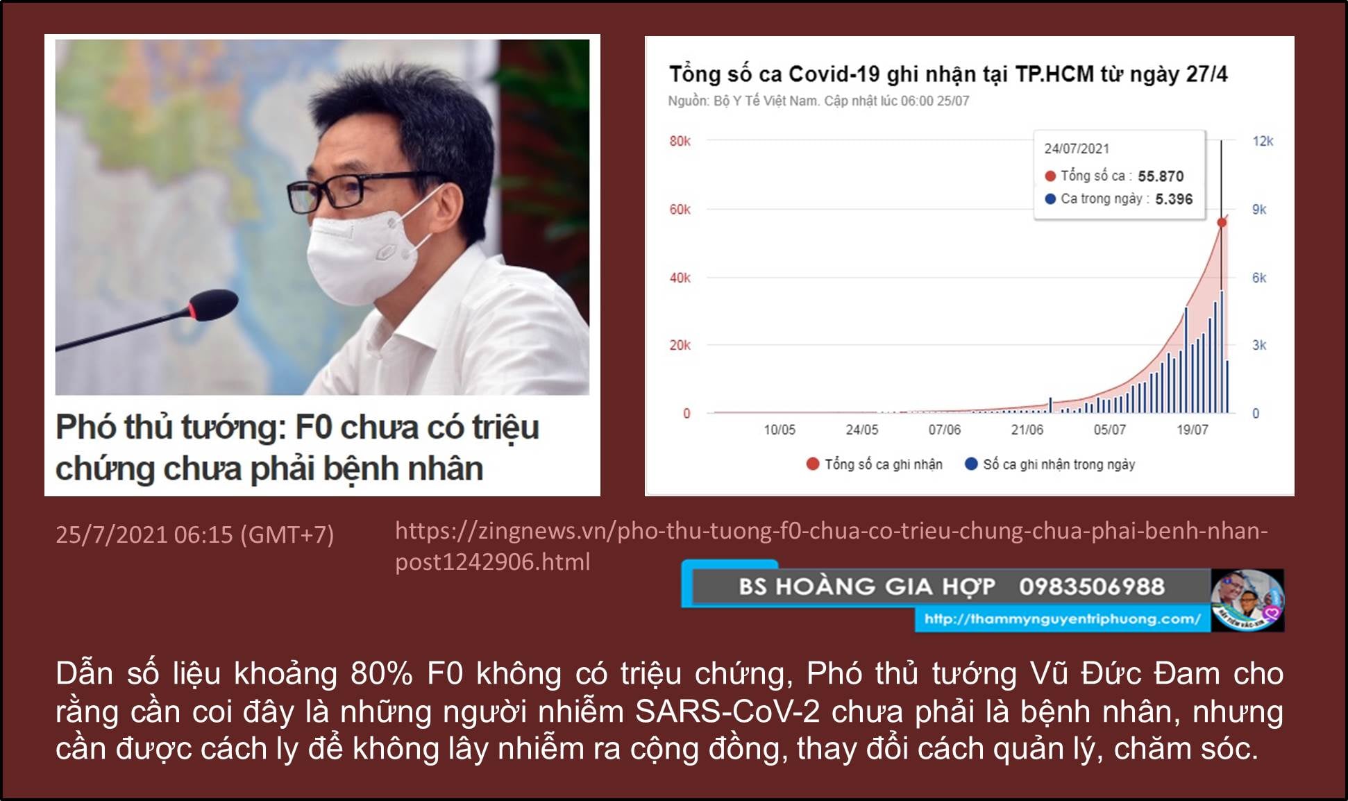 FO chưa TRIỆU CHỨNG thì chửa phải là BỆNH NHÂN