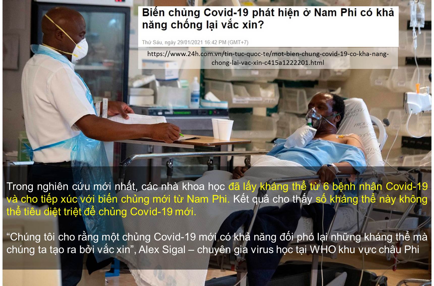 BIẾN CHỦNG COVID-19 PHÁT HIỆN Ở NAM PHI CÓ KHẢ NĂNG CHỐNG LẠI VACCINE COVID-19 ???