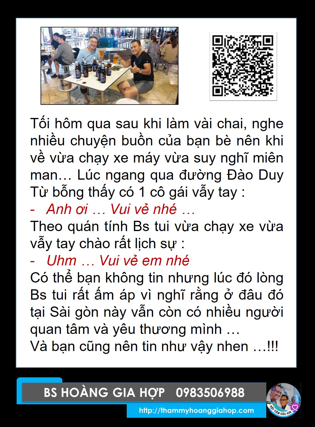 Anh ơi ... Vui vẻ nhé ...