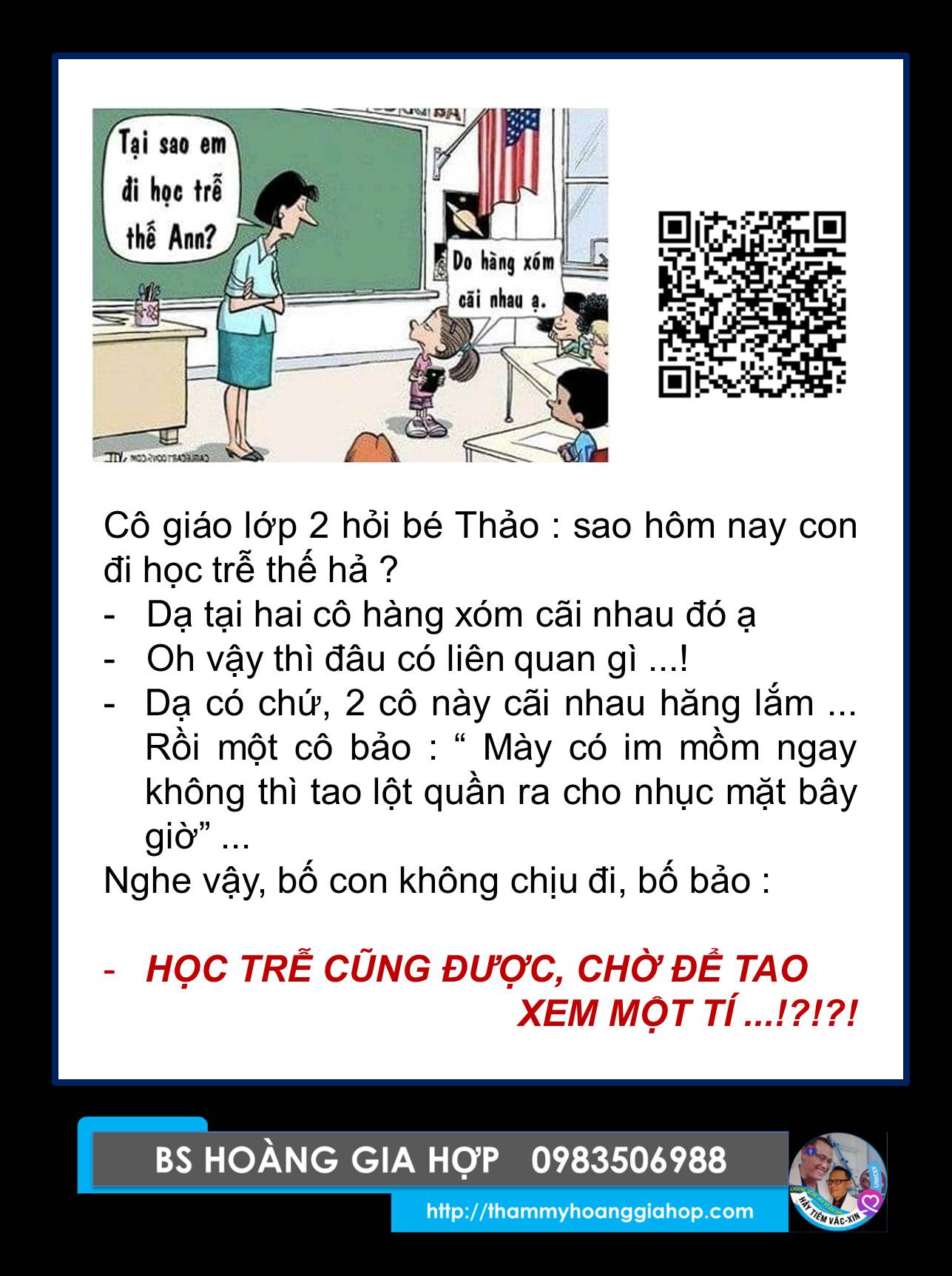 BỐ nói : HỌC TRỄ CŨNG ĐƯỢC