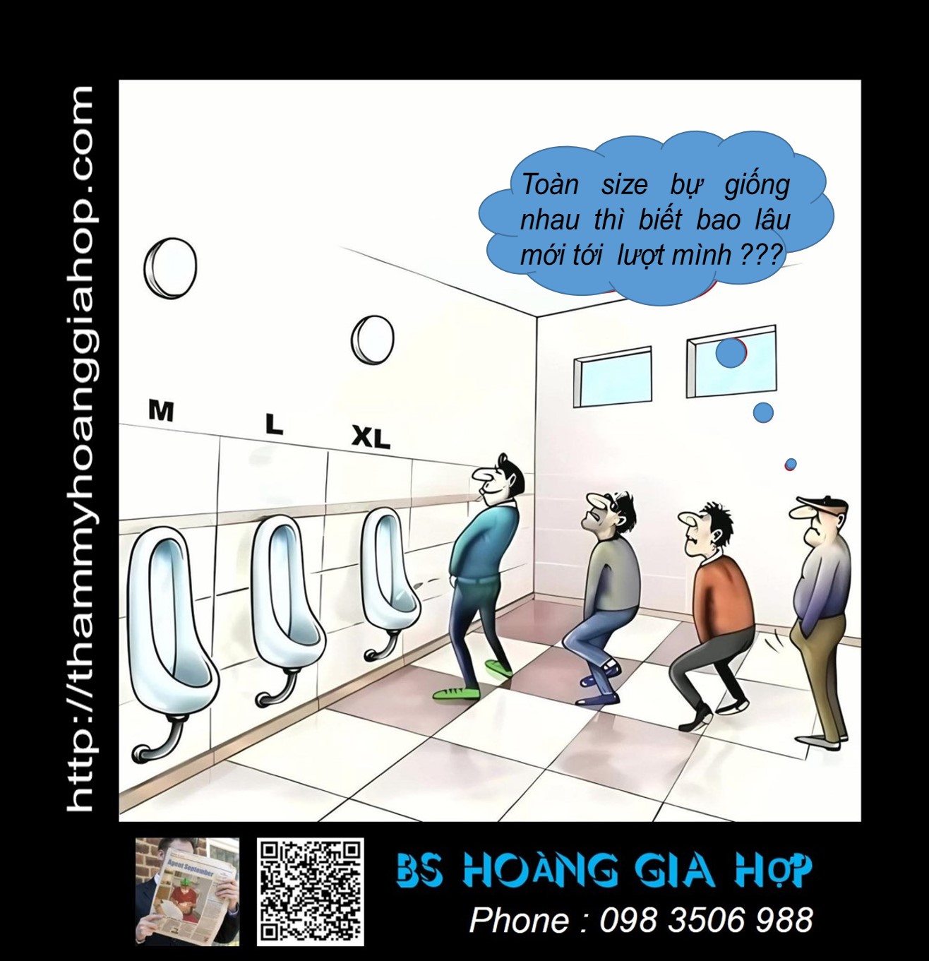 Thời buổi khó khăn nên đi tiểu cũng khó