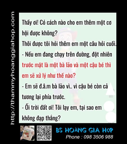 Thầy ơi cứu con ...!