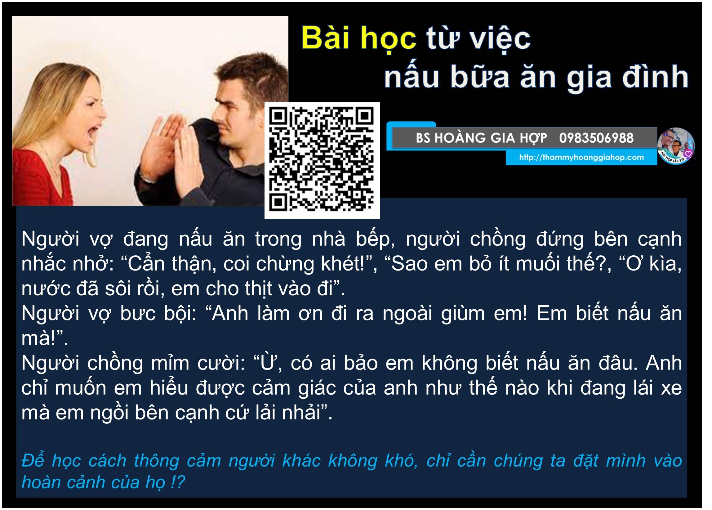 BÀI HỌC TỪ VIỆC CHUẨN BỊ BỮA ĂN