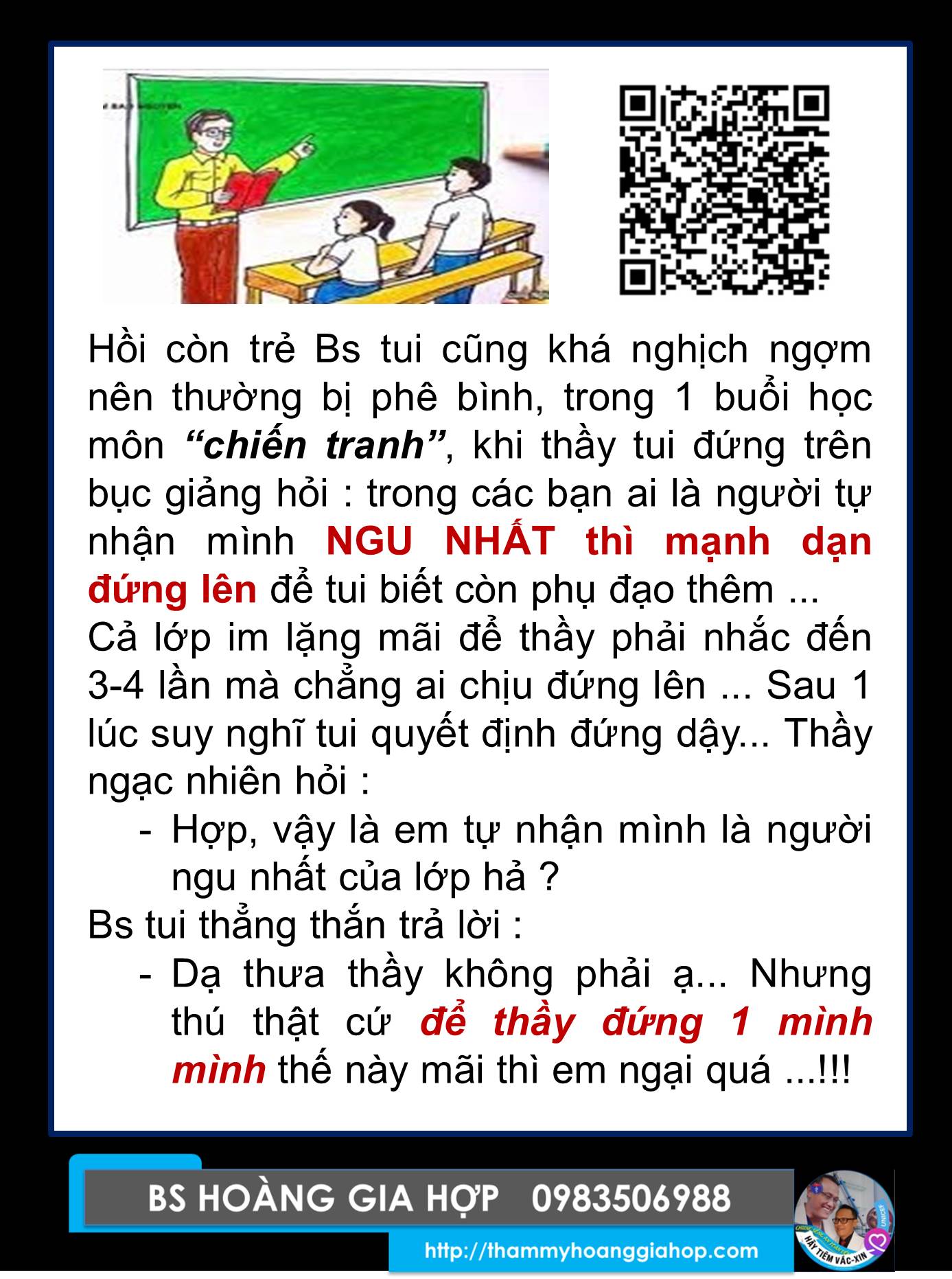 Thầy ... NGU NHẤT LỚP