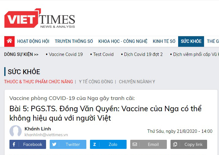 BÀI VIẾT HAY VỀ VACCINE CHỐNG COVID 19 ...