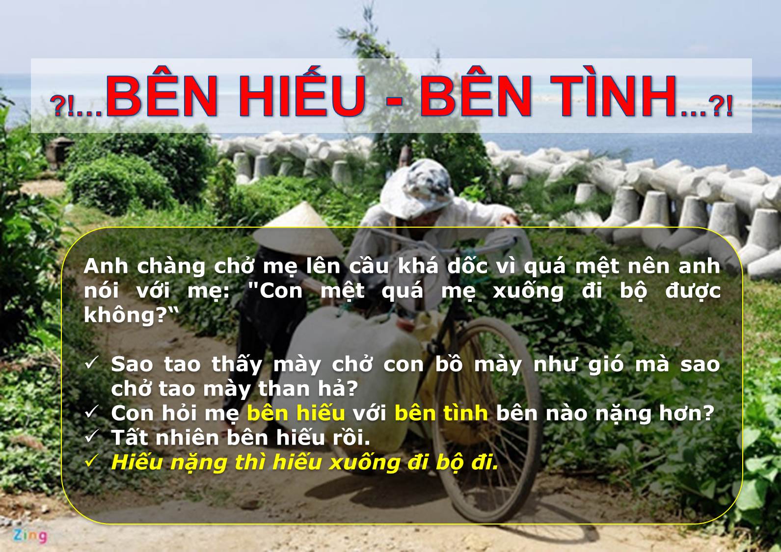 BÊN HIẾU - BÊN TÌNH ...!?