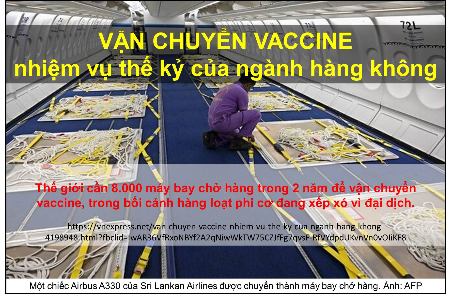 VẬN CHUYỂN VACCINE -  nhiệm vụ thế kỷ của ngành hàng không