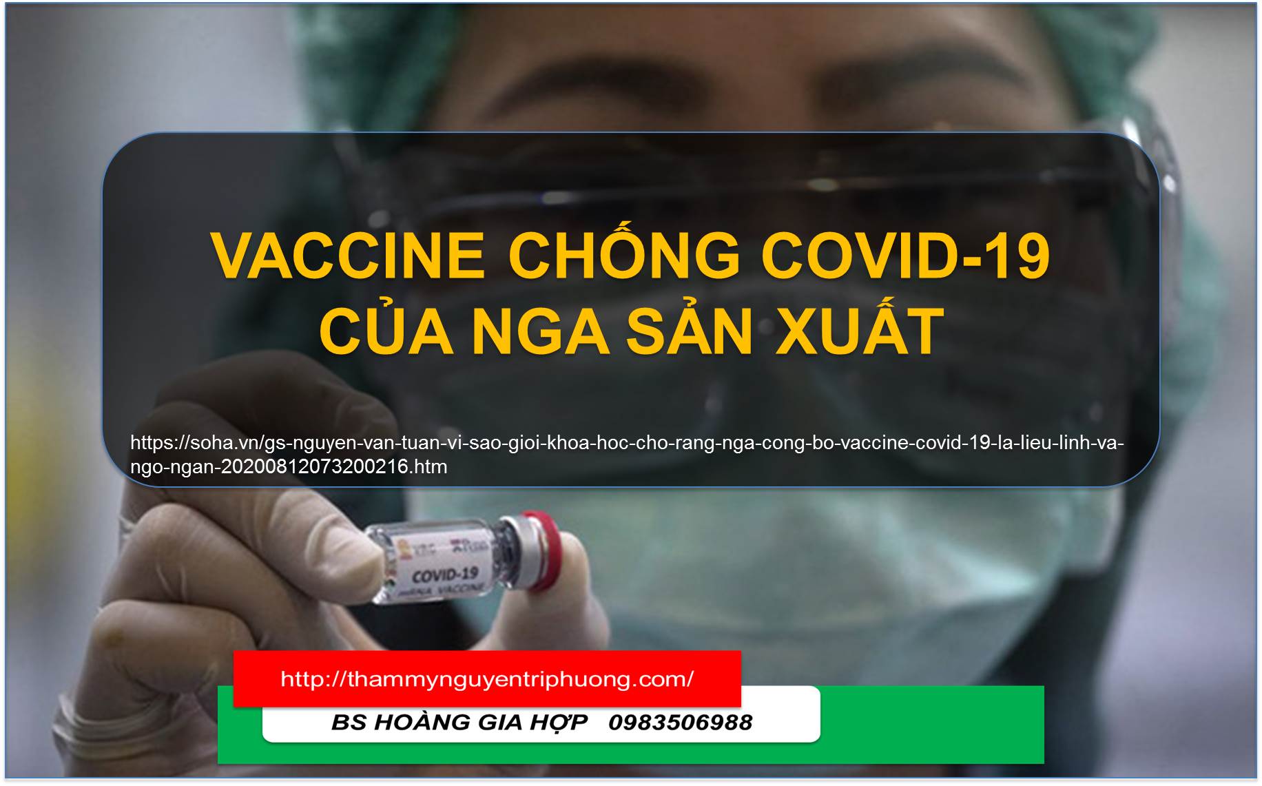 VACCINE CHỐNG COVID 19 CỦA NGA SẢN XUẤT ....